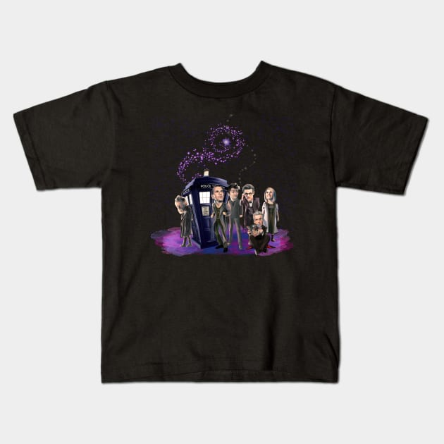 Doctor Who: Cartoon Kids T-Shirt by jephwho